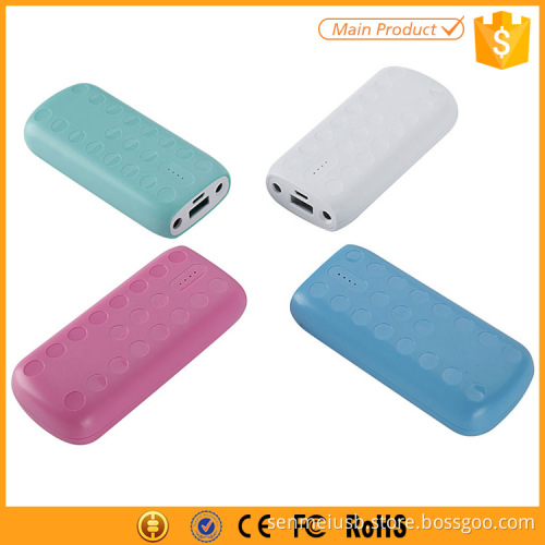 ABS Colorful Flashlight Power Bank 4000mAh